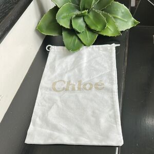 Chloe’ Dust-bag purse protector travel drawstring bag like new
